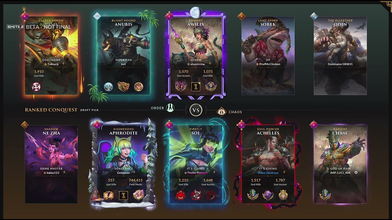 SMITE 2 Ranked Gold Awilix Jungle