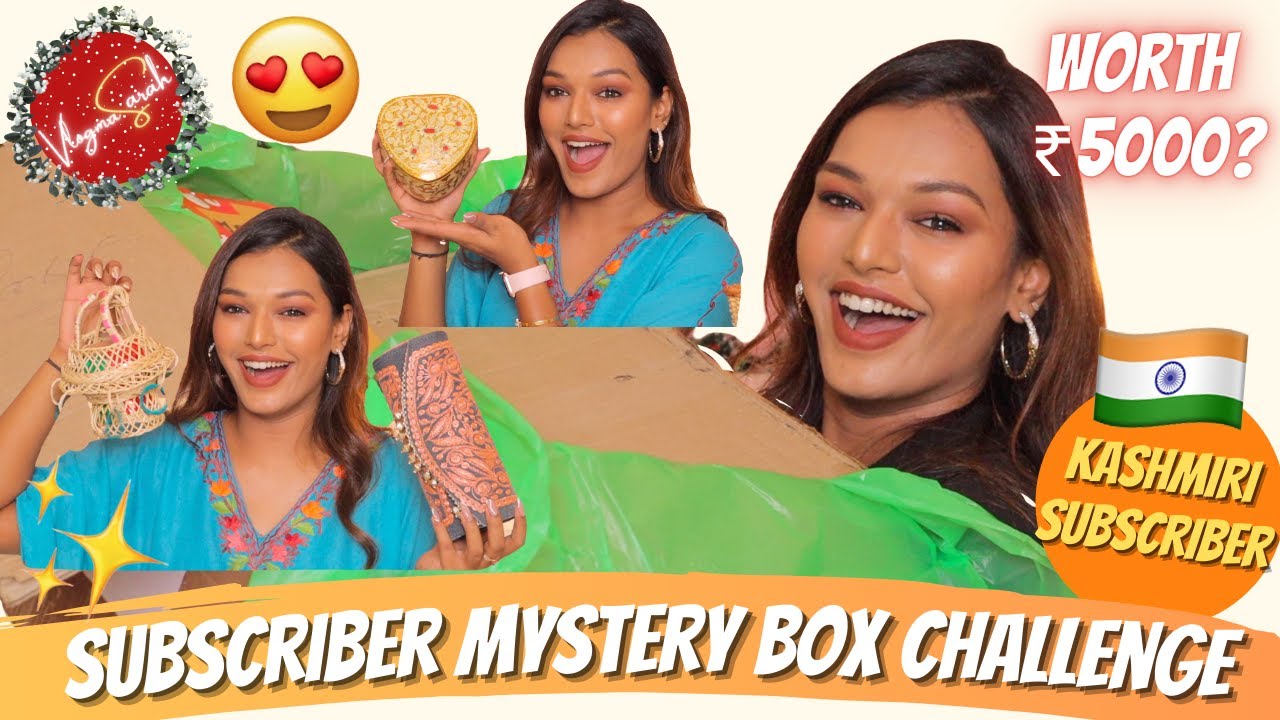 I paid a KASHMIRI Subscriber ₹5000 to make me a MYSTERY BOX! Was it worth it? VlogmaSarah Day 9