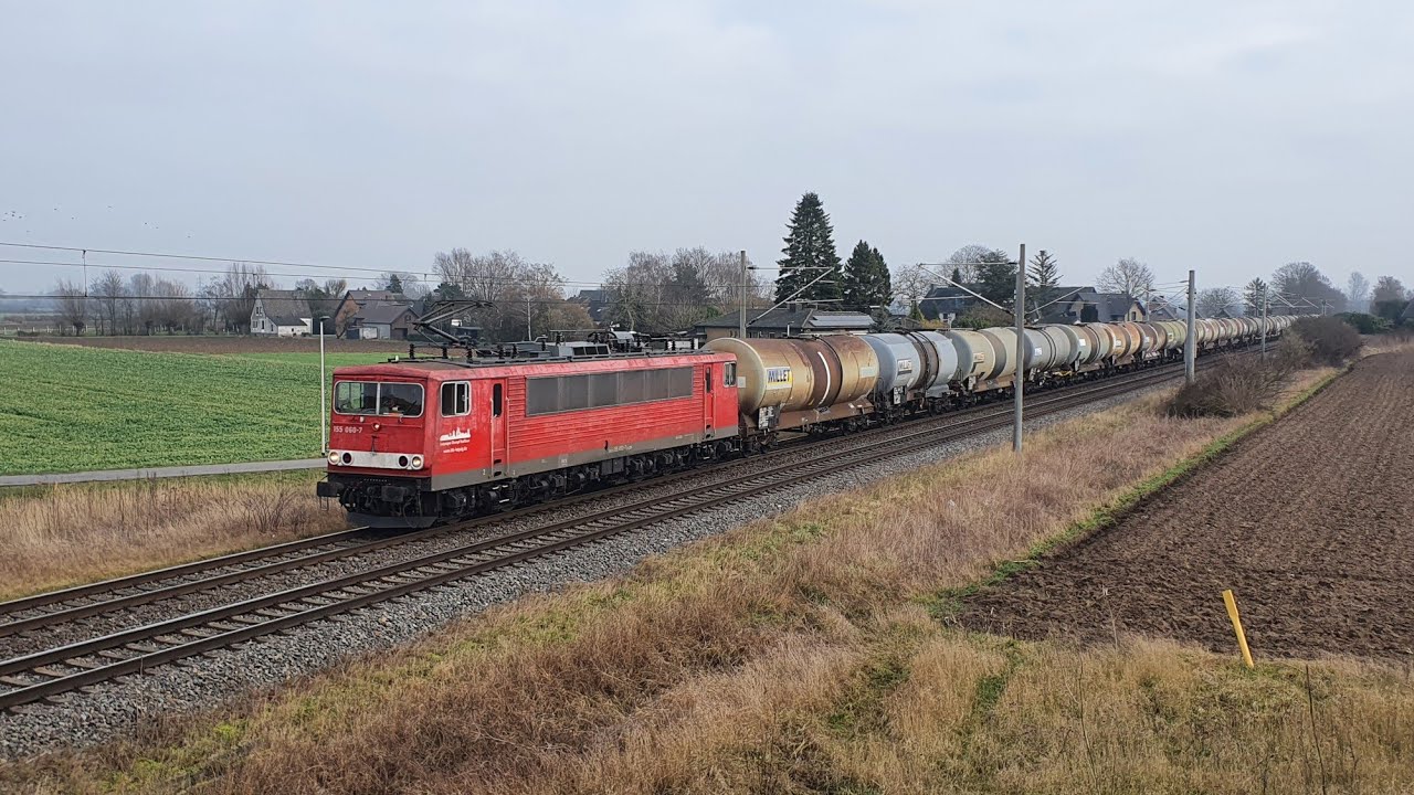 Treinen in Praest/Z&uuml;ge in Praest 21-1-2023