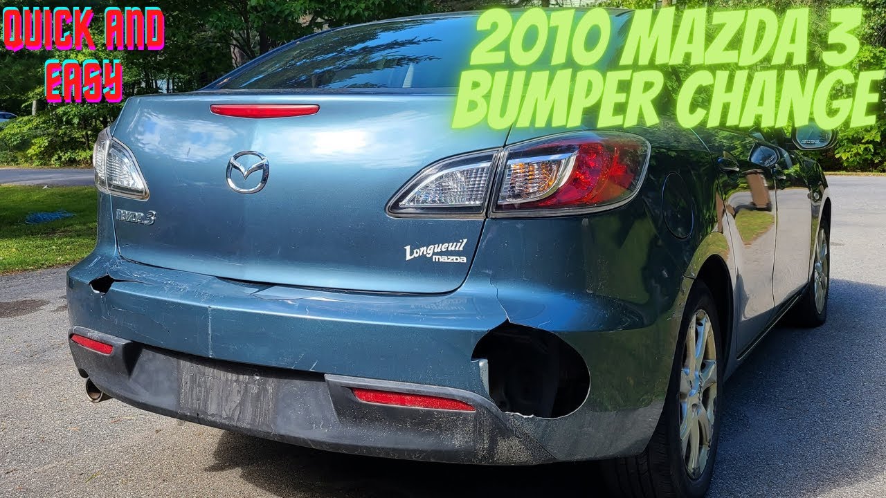 How to change a Mazda 3 rear bumper in less than 5 minutes!!!