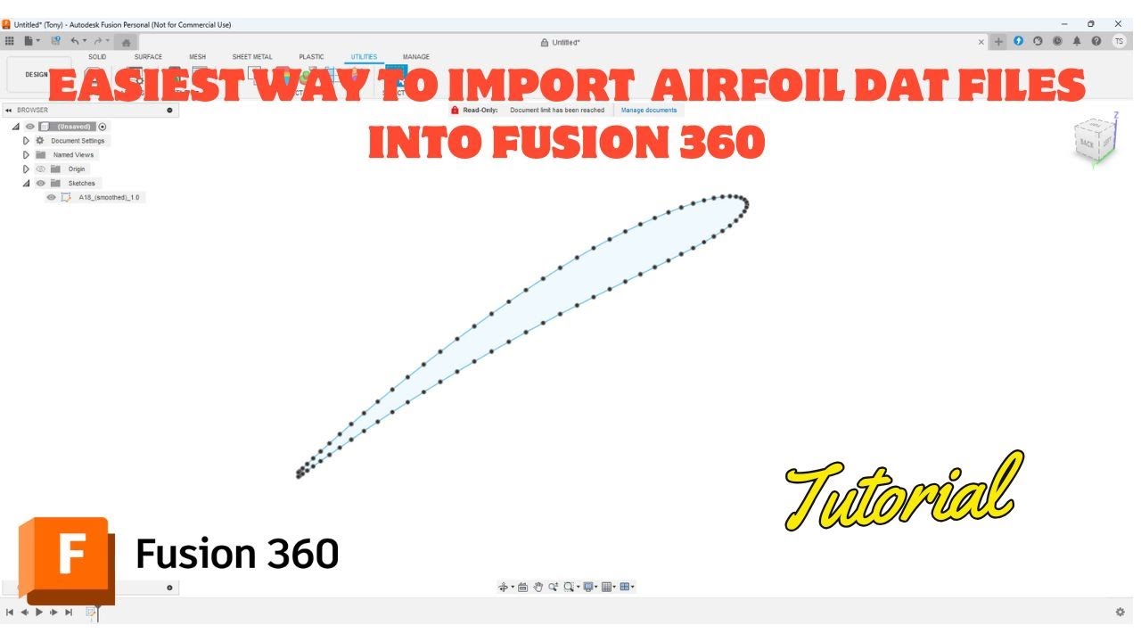 Лучший и самый простой способ импортировать файлы профилей DAT в Fusion 360 для 2025 года