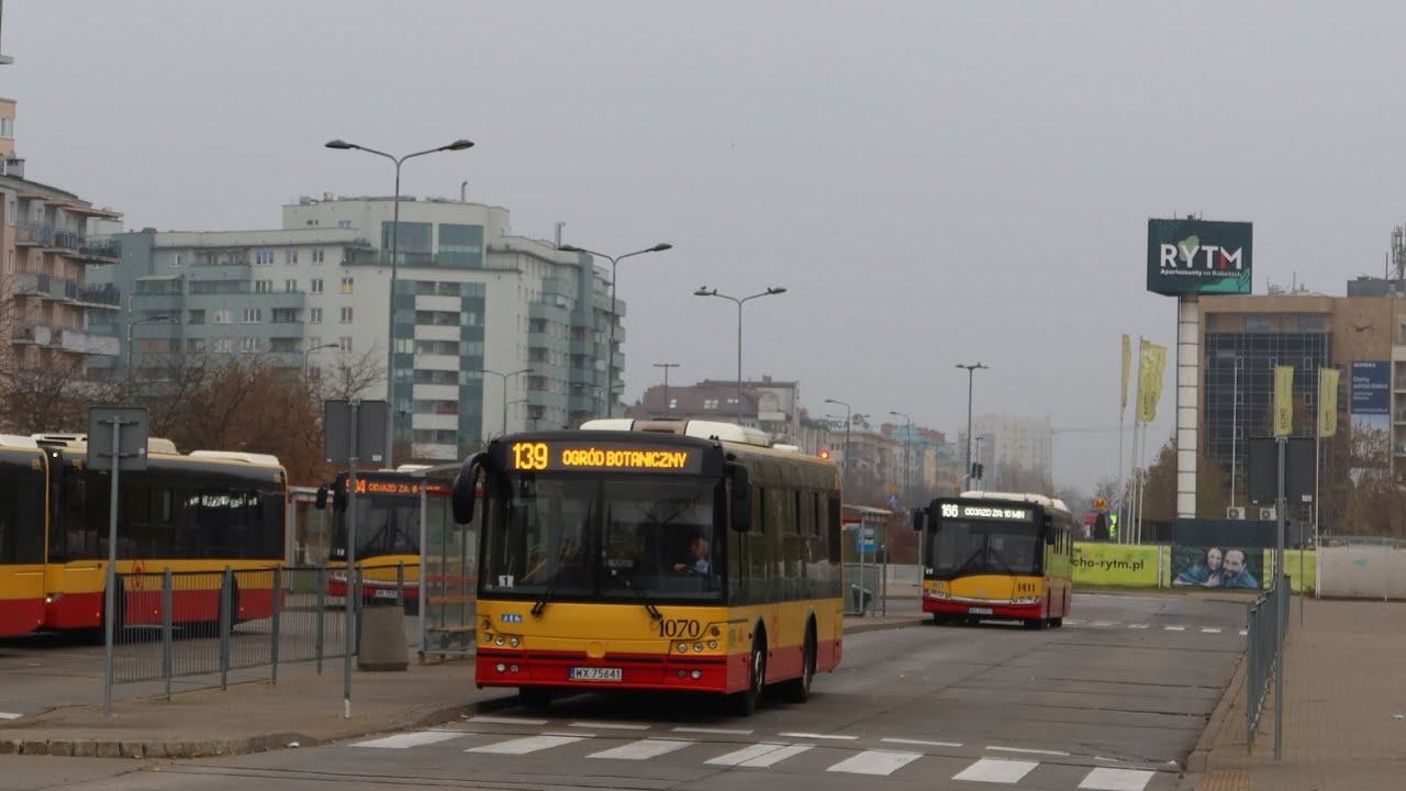 Linia 139 - Solbus SM12 (10m) #1070 (MZA Warszawa)