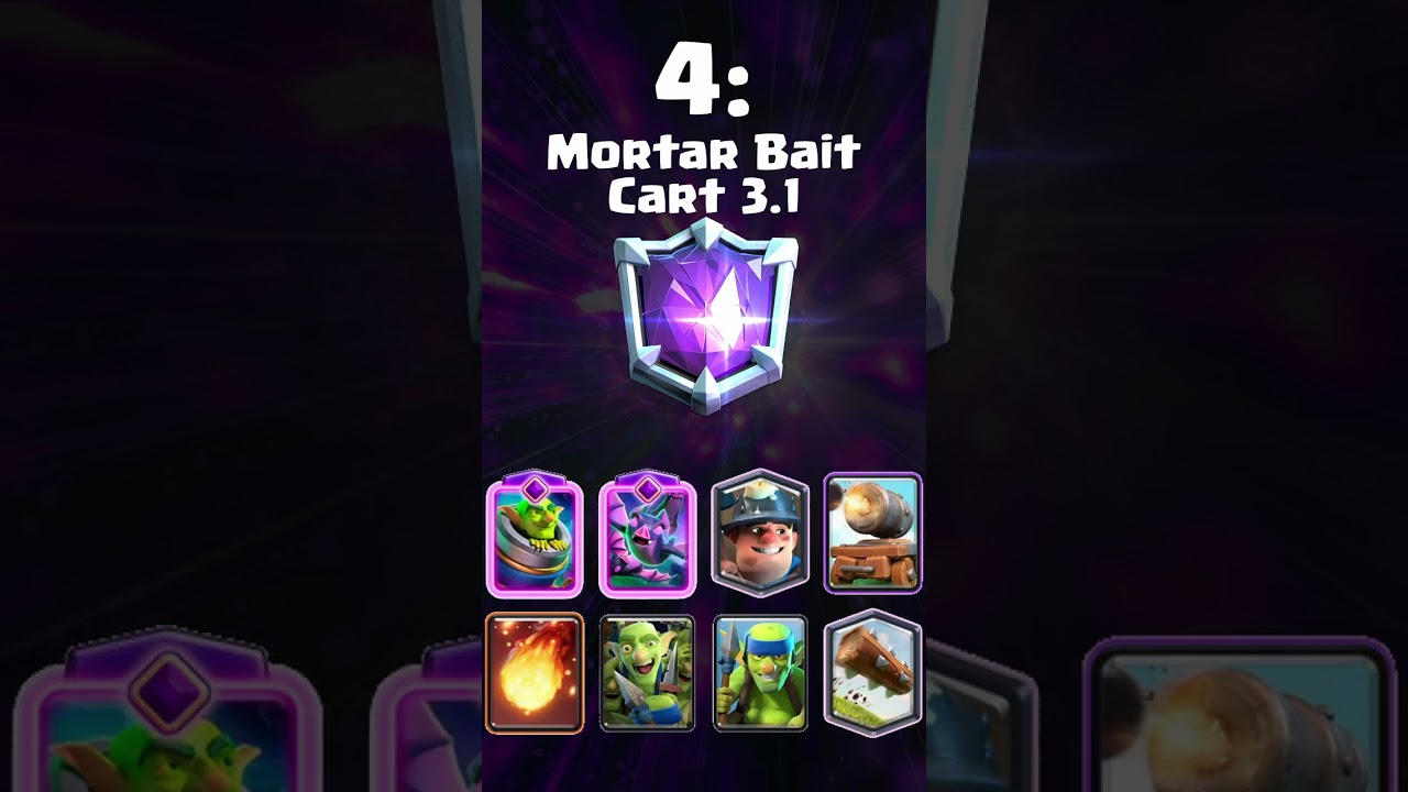 Clash Royale - Top 10 Mortar Evolution Decks