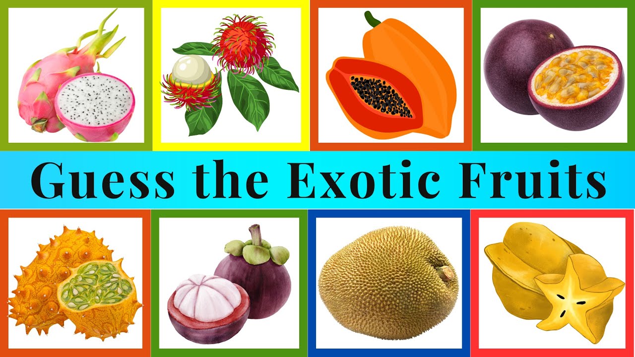 Easy Fruit Quiz | Can you Name these 50 Exotic Fruits?