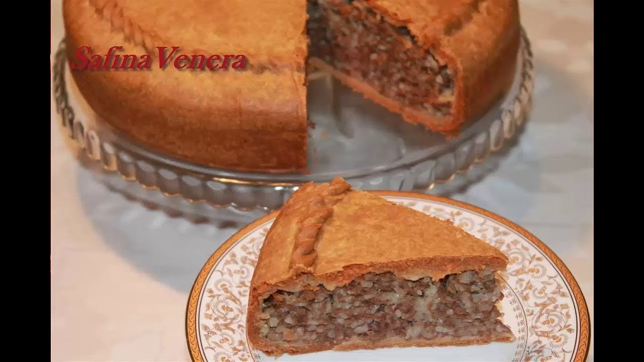 ПИРОГ С ФАРШЕМ   МЯСНОЙ ПИРОГ фарш с рисом  Готовить Легко Быстро Вкусно!