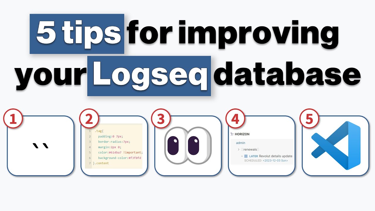 Учебное пособие по Logseq: 5 советов по улучшению базы данных Logseq