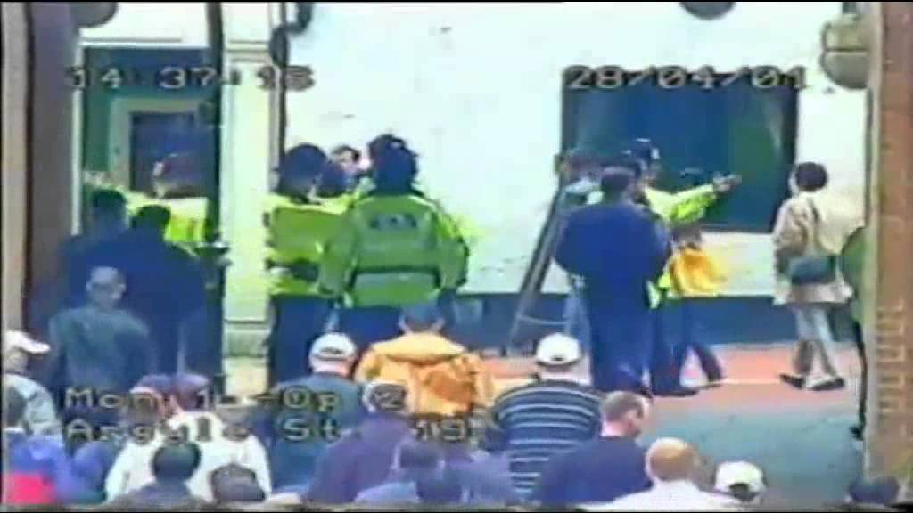 Football Hooligans Millwall Fight Wrexham
