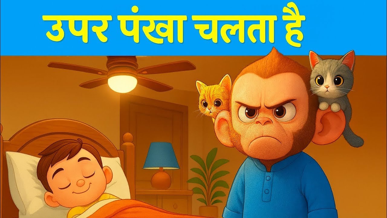 Upar Pankha Chalta Hai 2025 & 25 Minutes Non Stop Hindi Nursery Rhymes   Kids Songs & Poems