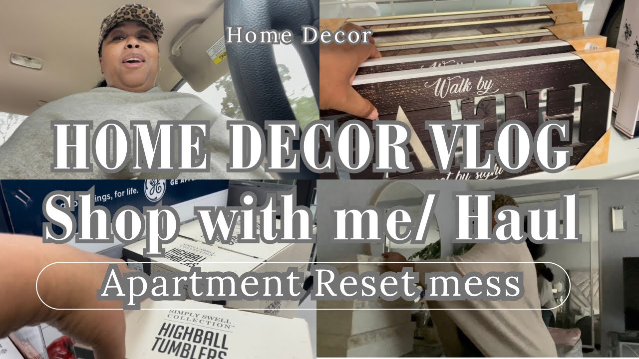HOME DECOR VLOG✨| SHOP WITH ME| APARTMENT WORK|  HAUL! 