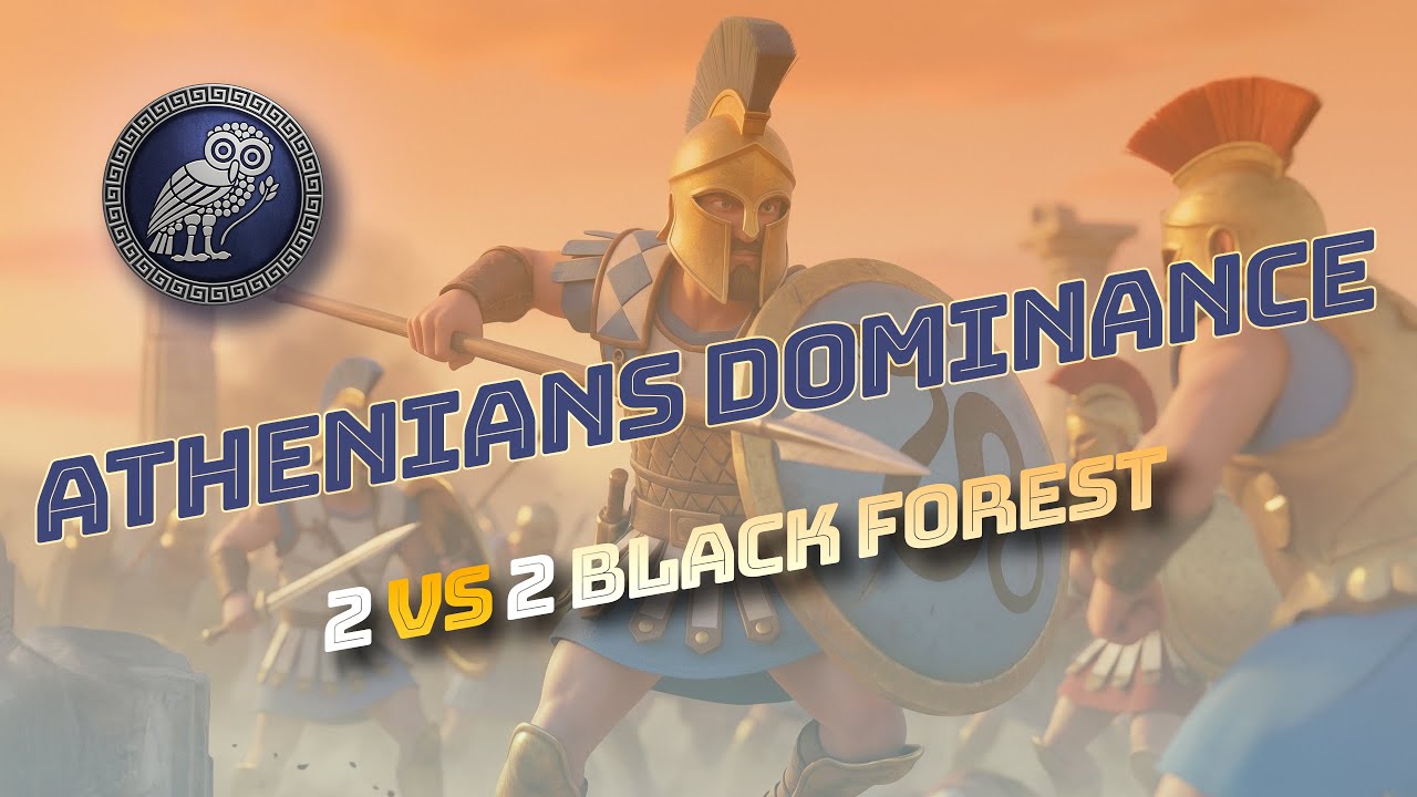Double Athenians on Black Forest - UNSTOPPABLE! | AoE2 2v2