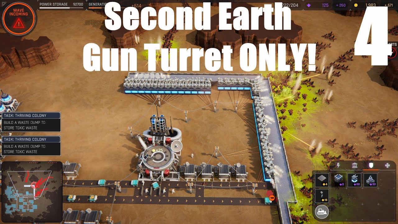 Second Earth Gameplay | Gun Turret ONLY | Episode 4 - NO PRODUCTION, STILL WIN!