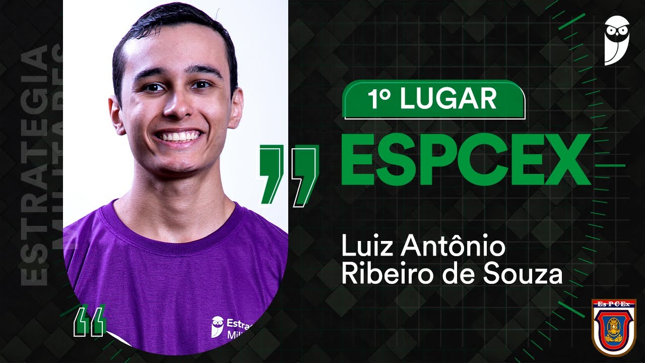 EsPCEx 2023: bate-papo com classificado em 1º lugar, Luiz Antônio. Confira!