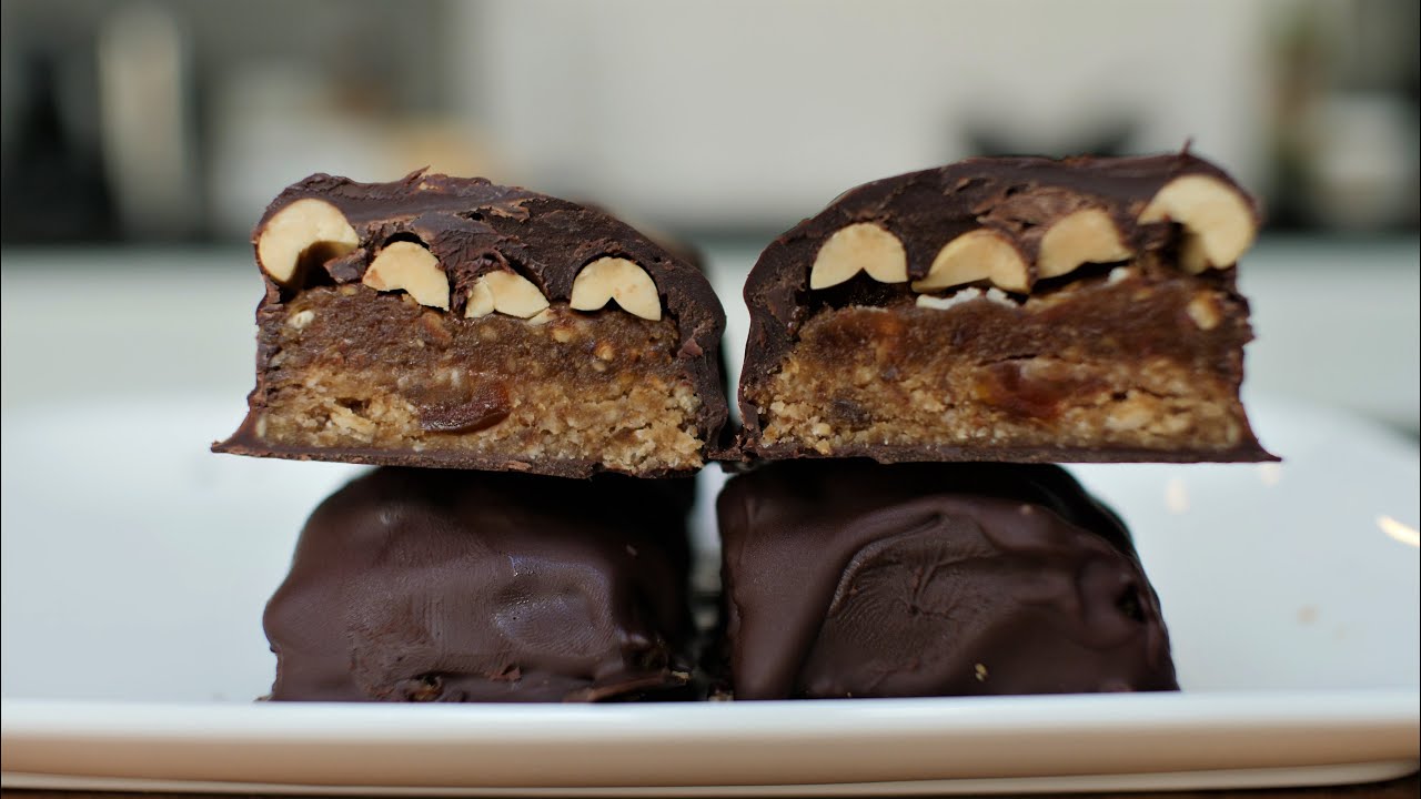 Sugar Free Snickers Bars! Fast and Healthy Dessert | Nolyns Kitchen