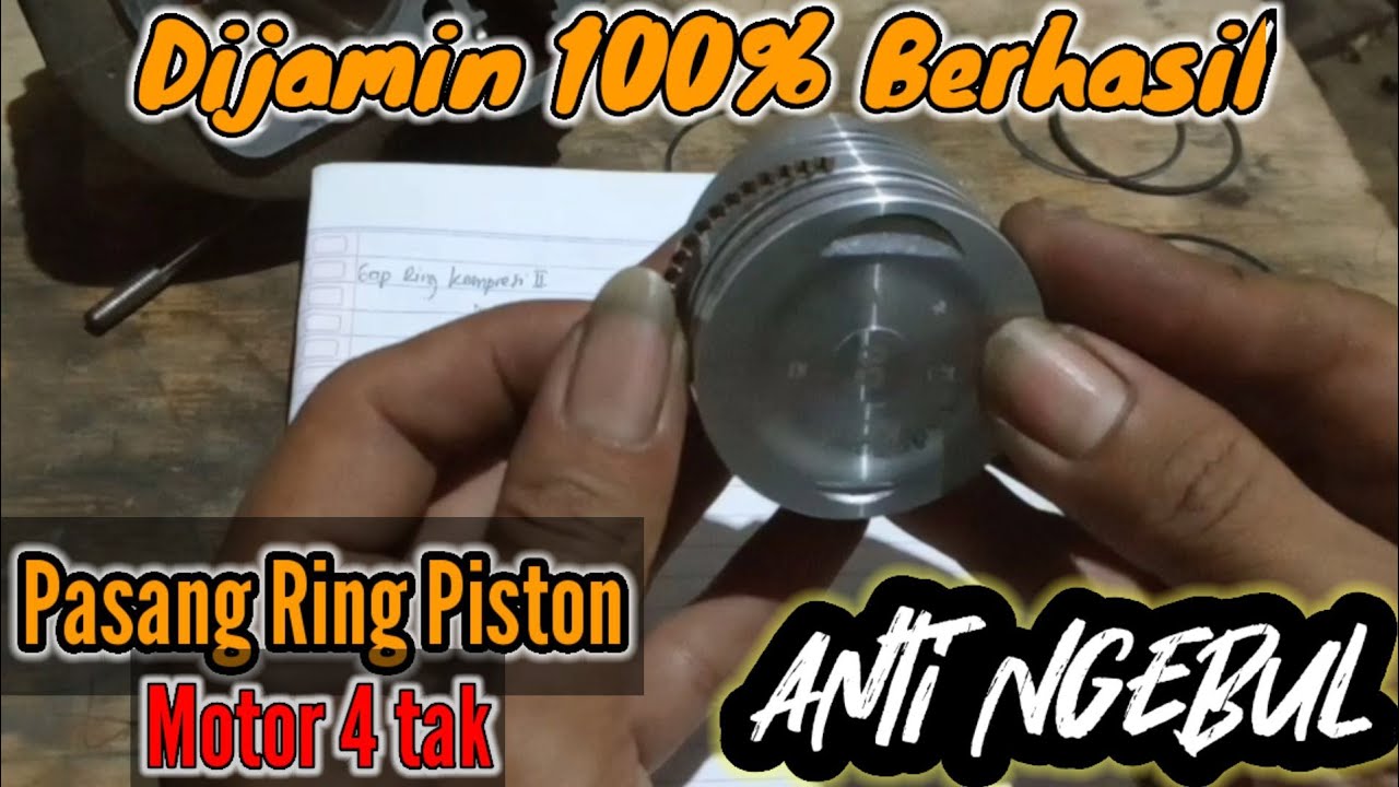 CARA PASANG RING PISTON 4 TAK YANG BENAR || Anti Ngebul ‼️