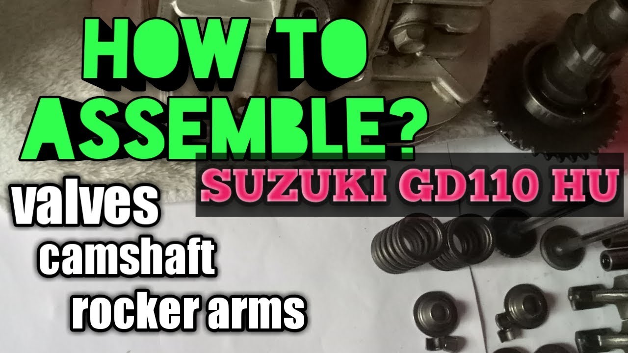 How to assemble? Valves/Rocker arm/camshaft(tagalog video tutorial guide)
