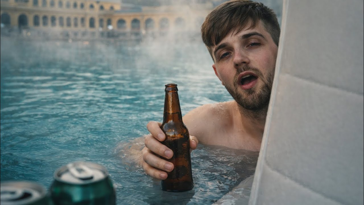 Drinking Beer In Natural Geo Thermal Springs!