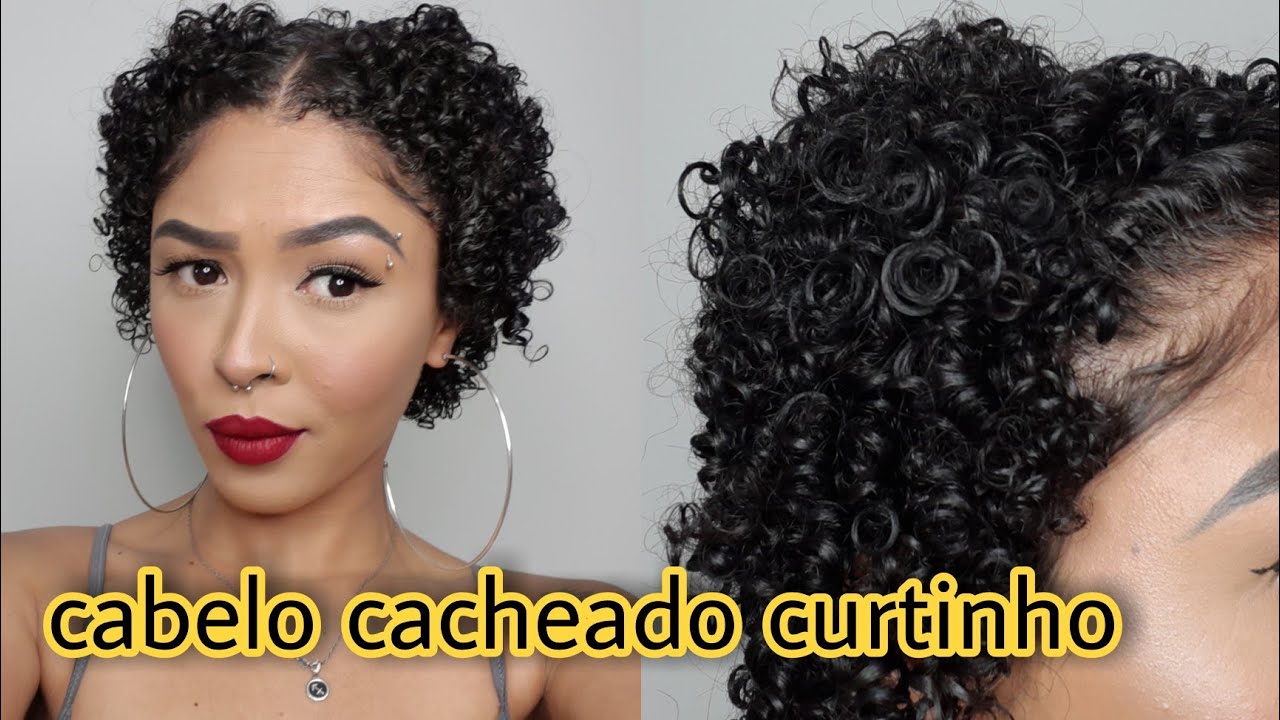 COMO FINALIZAR O CABELO CACHEADO CURTO | MINHA FINALIZAÇÃO ATUALIZADA | CACHOS 3B