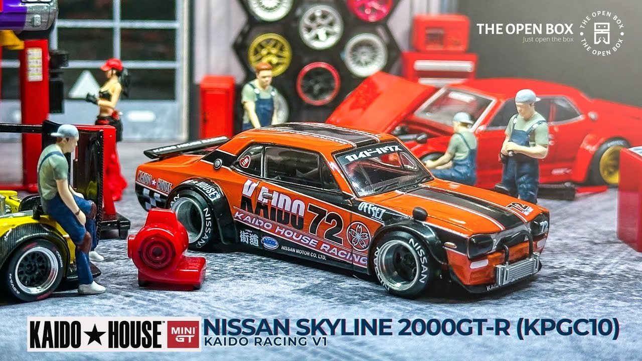 Unboxing Kaido House x MINIGT NISSAN SKYLINE 2000GT-R (KPGC10) - KAIDO RACING V1 @TheOpenBox858 #181