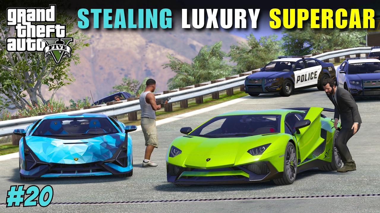 STEALING LAMBORGHINI FOR FRANKLIN | GTA V GAMEPLAY PART-20