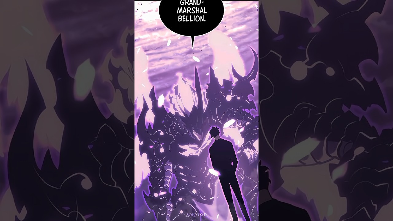 Solo Leveling I Grand Marshal Bellion Entrance 🤯✨ #sololeveling #manhwa #anime