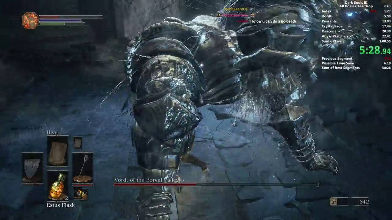 Dark Souls III All Bosses Speedrun in 59:43 (Former Record)