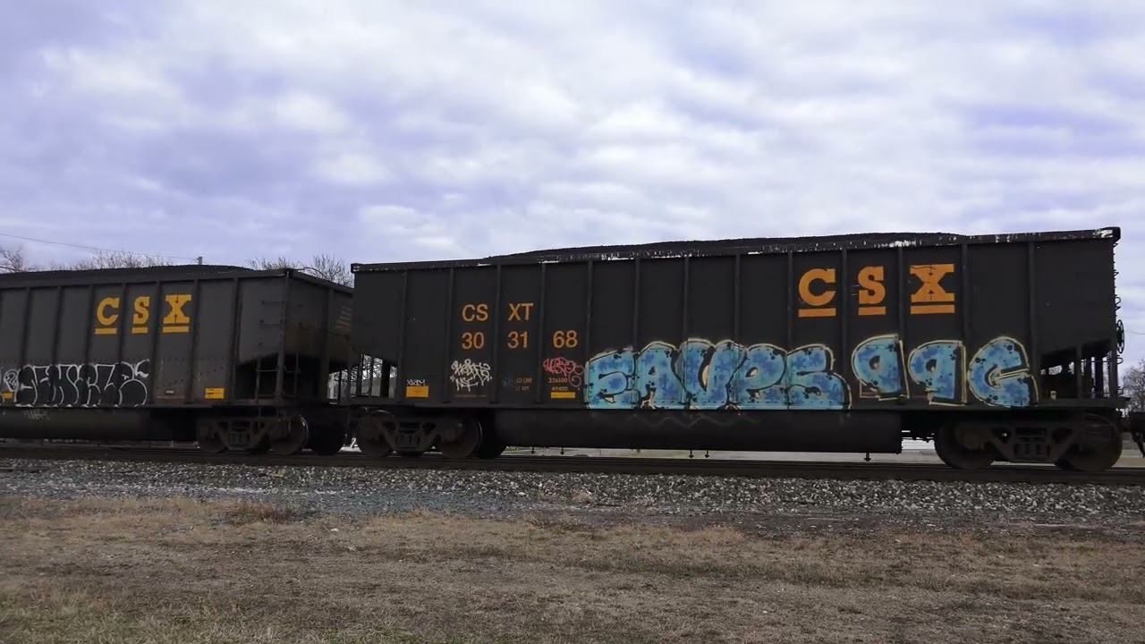 Rare NB Coal train and Two LSRC T4 SD70Aces