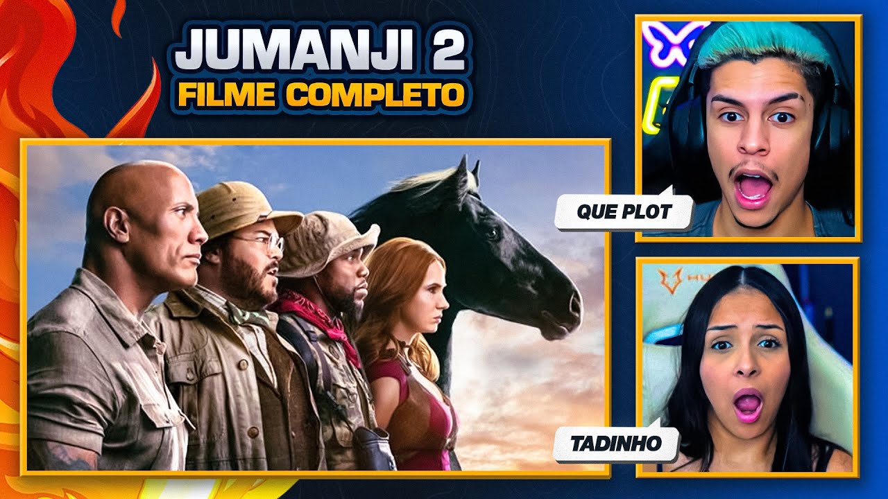 Jumanji: Próxima Fase - FILME COMPLETO ✅ | [React em Casal] 🔥