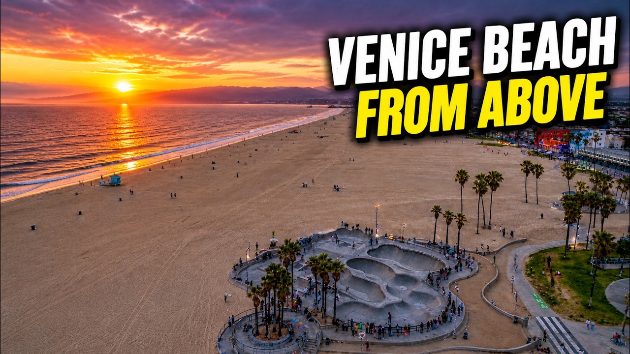 Venice Beach From Above 🇺🇸🔥 You Don&rsquo;t See This Side