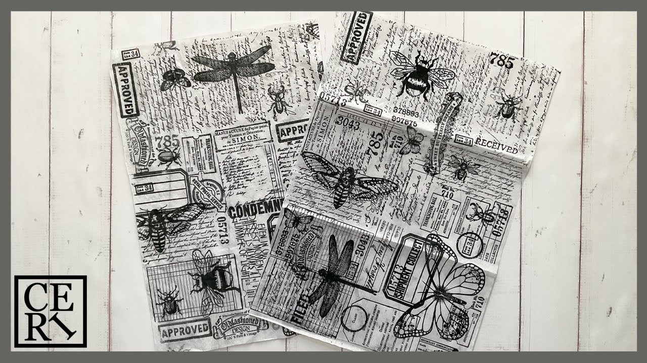 Collage papers inspired by Tim Holtz