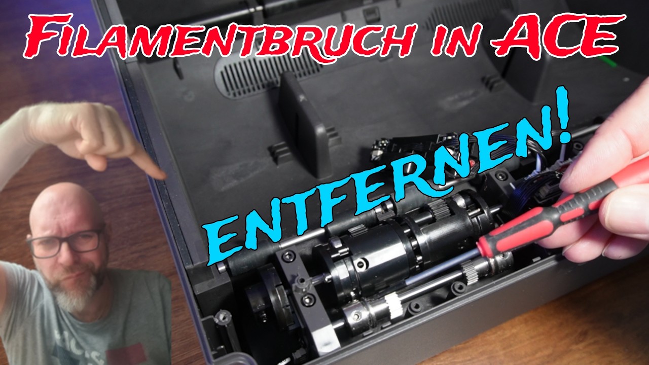Filamentbruch in Anycubic ACE? So entferne ich festsitzendes Filament!
