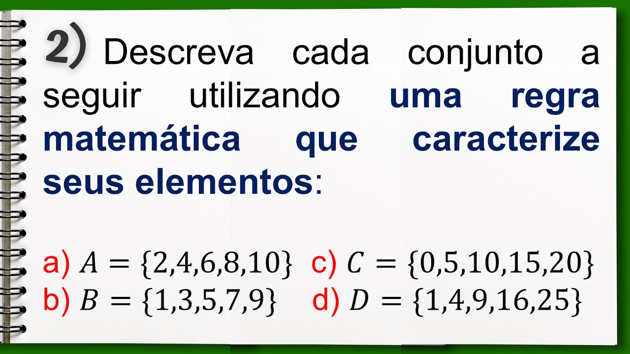 Você Consegue Criar a Regra Desses Conjuntos? | Exercício Resolvido