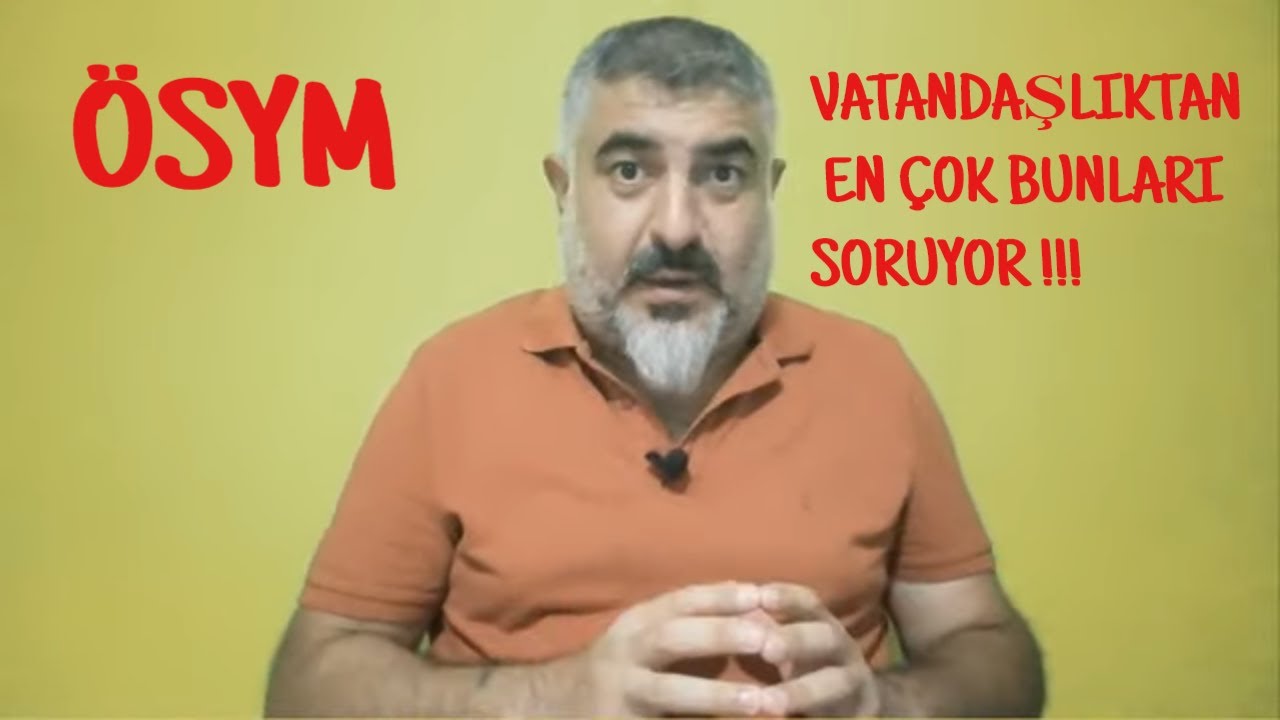#kpss ÖSYM VATANDAŞLIKTAN EN ÇOK BUNLARI SORUYOR !!!