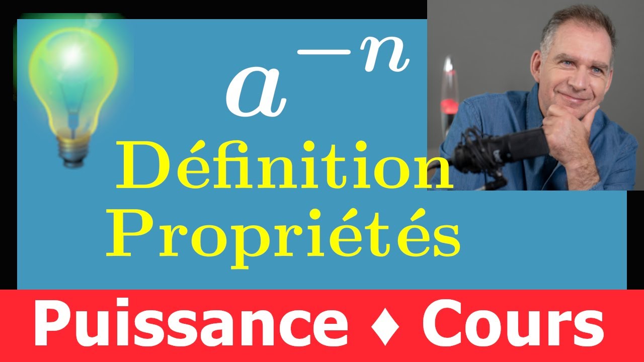 puissance négative a^(-n) • Règles de calcul avec un exposant négatif • Cours Seconde Mathématiques