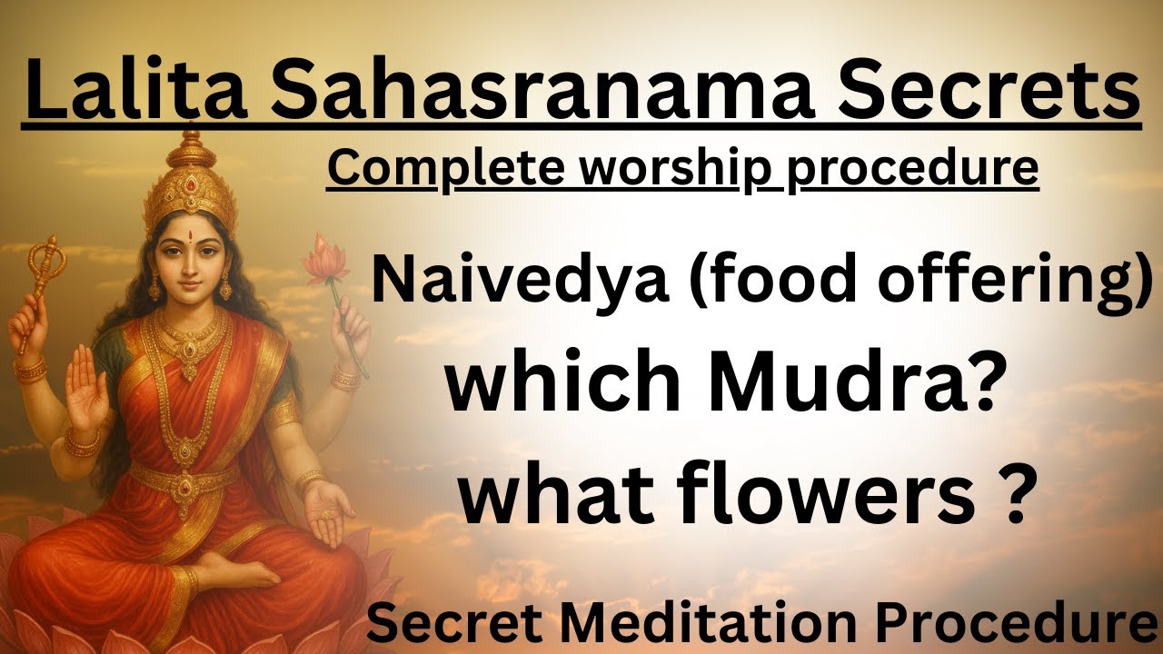Lalita Sahasranama Worship Procedure