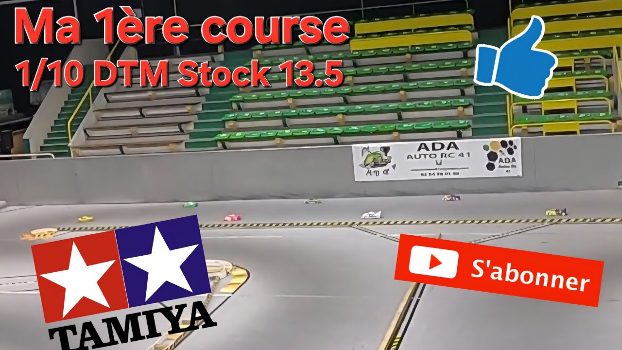 Ma 1ere course en 1/10 DTM Stock 13.5 Tamiya TT-02R Final 2 & 3 (ADA AUTO RC 41)