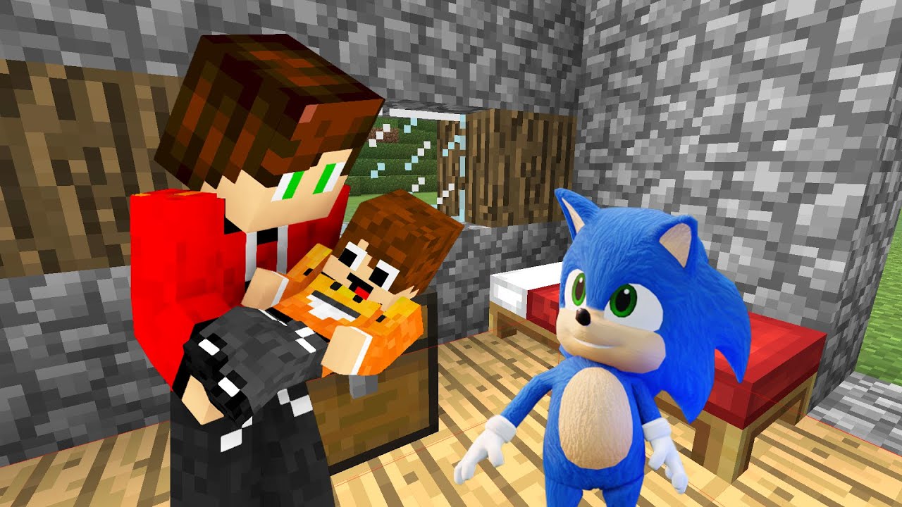 ZOSTALIŚMY RODZICAMI z Baby Sonic w Minecraft!