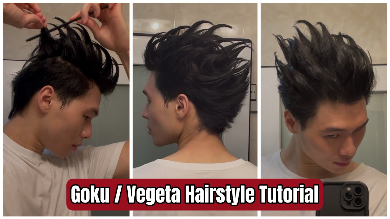 Vegeta Hairstyle Tutorial