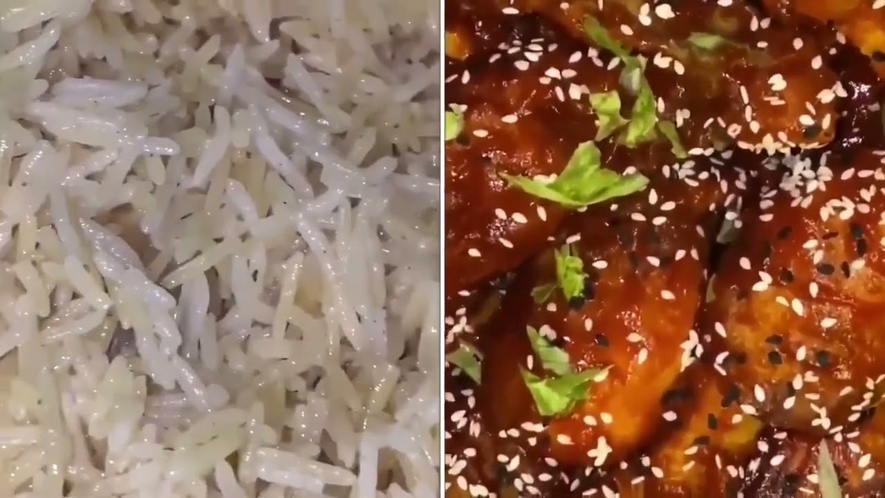 Korean Fried Chicken Iyo Bariis 