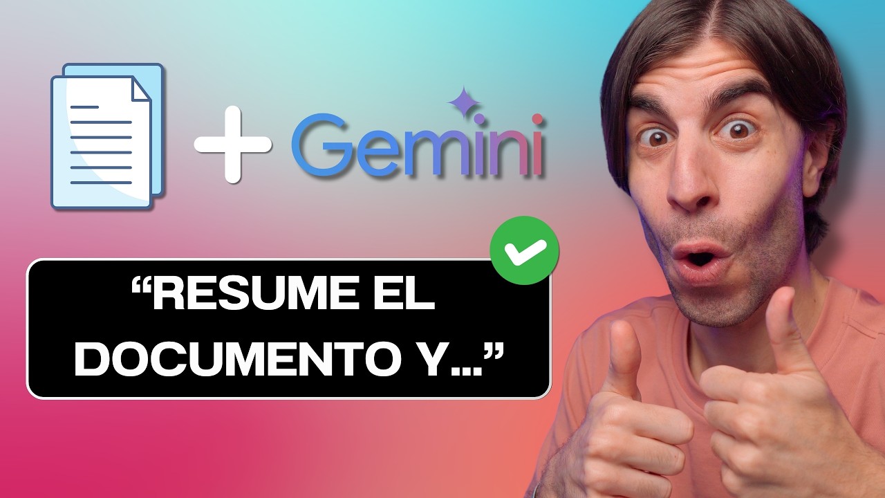 Gemini para RESUMIR documentos: 10 prompts que te ahorran HORAS ✅
