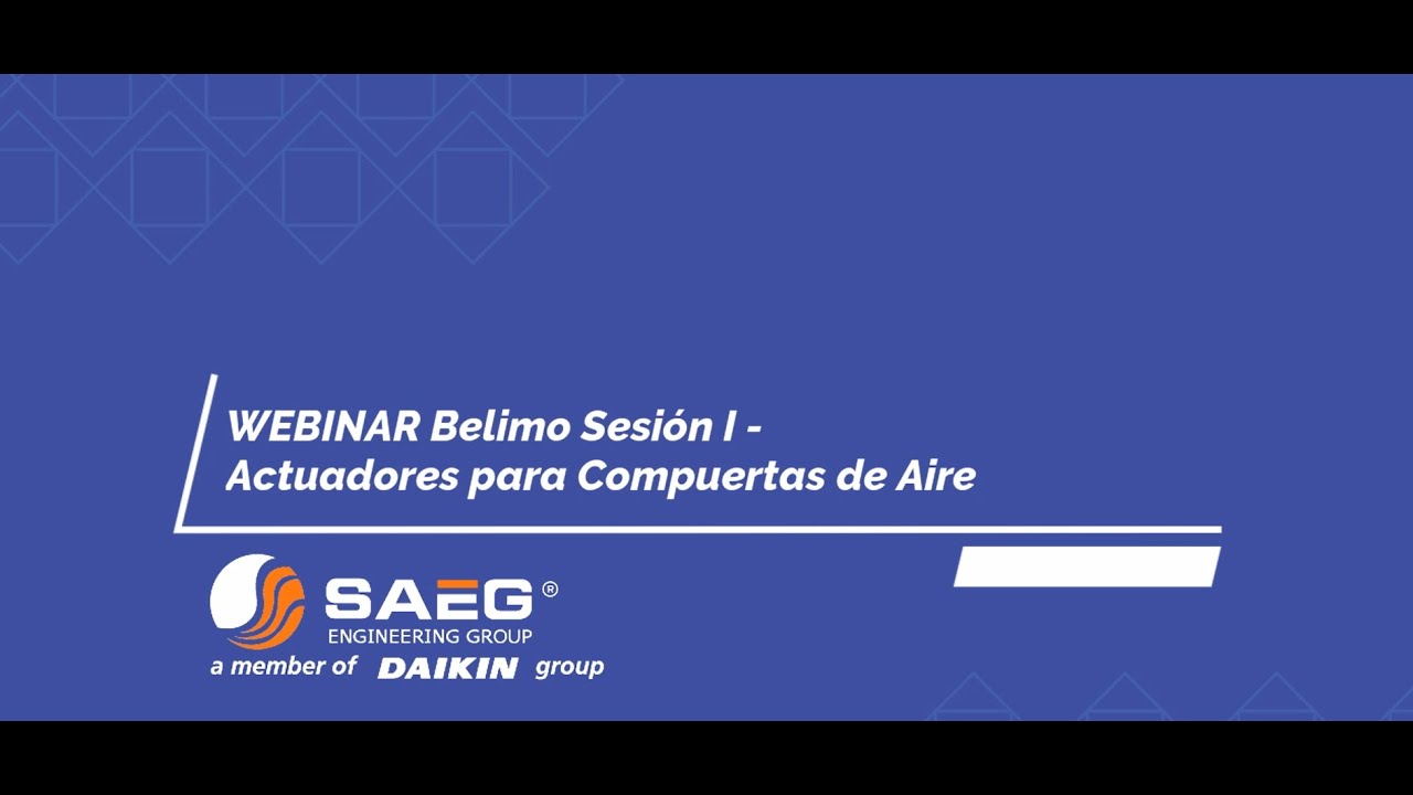Webinar Belimo: Actuadores para Compuertas de Aire