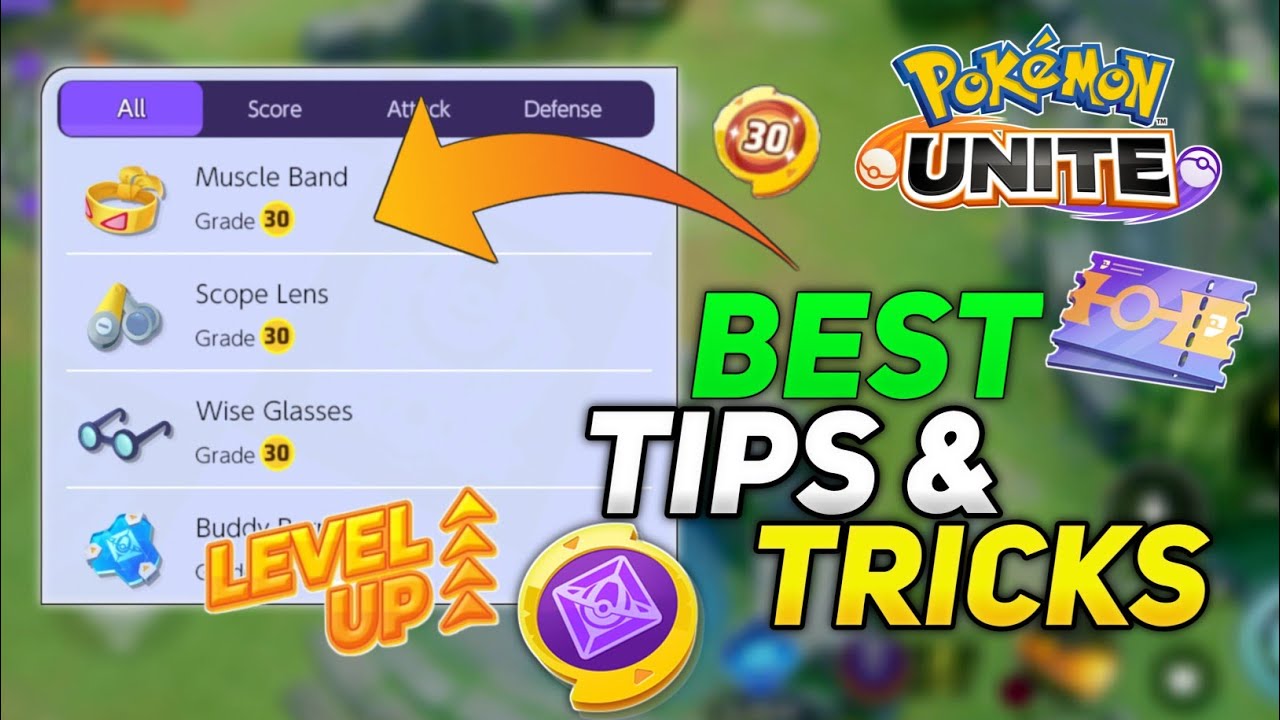 How to Upgrade Held item Faster in Pokemon unite! Best tips and tricks