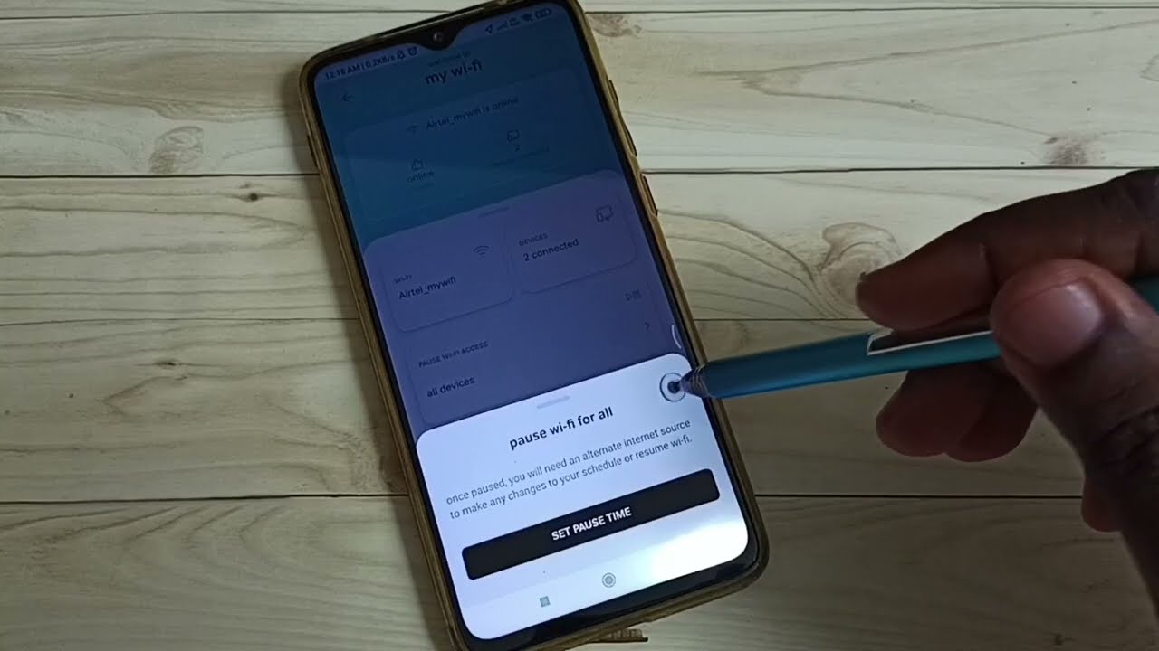 Как временно остановить или приостановить соединение Wi-Fi в Airtel Xstream Fiber