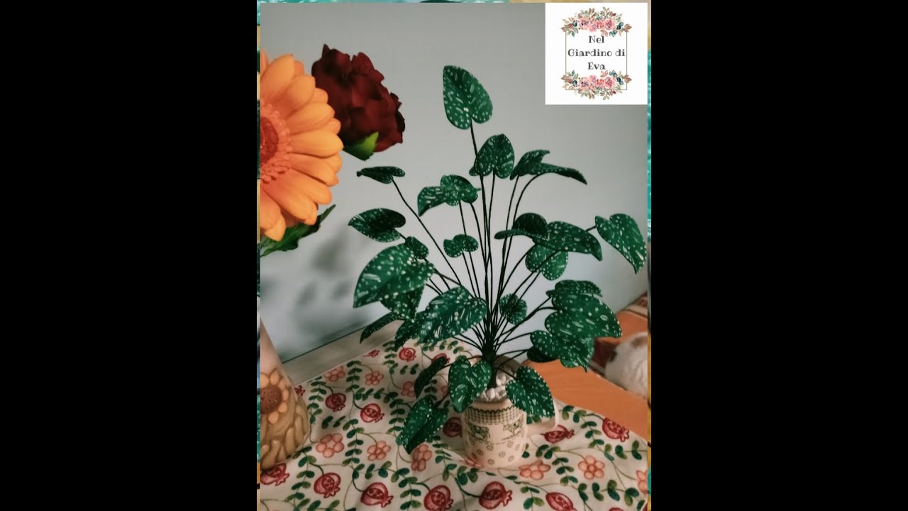 🪴Mini pianta verde in gomma eva senza fustella #fommy #gommacrepla #tutorial #diy