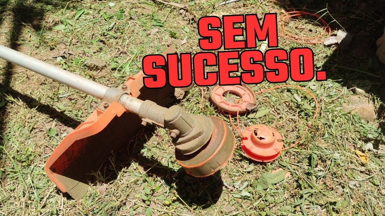 Porque a roçadeira não quis trabalhar? Veja o porquê.Why didn't the brush cutter want to work?