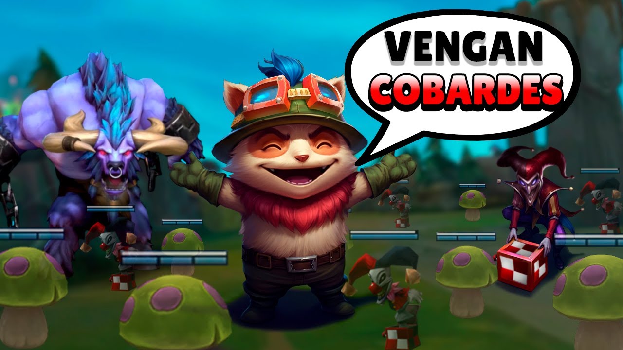 TEEMO SUPPORT TROLL! 🍄 ¡IMPOSIBLE JUGAR CONTRA ESTO! 😂 (con @PochiPoom  y @eldelabarrapan  )