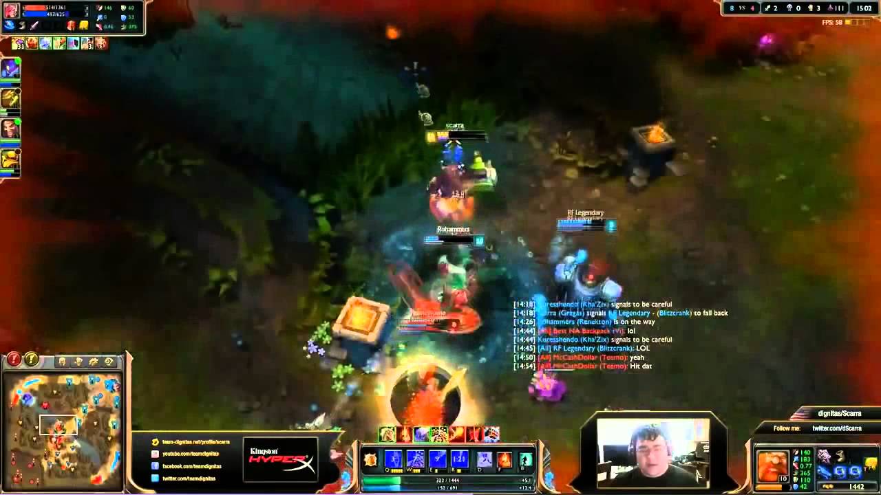 Scarra plays Gragas Mid vs Lee Sin
