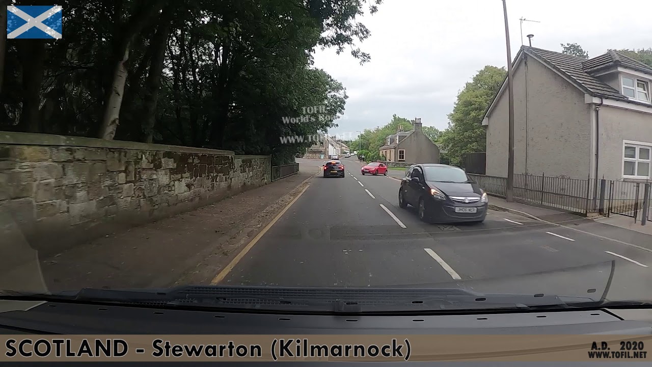 Stewarton (Kilmarnock) 2020 SCOTLAND Dashcam Driving Movies WWW.TOFIL.NET