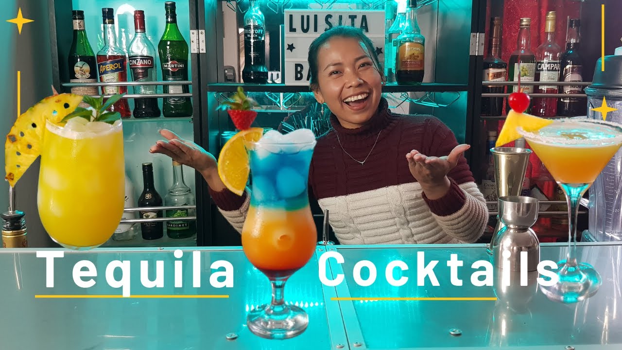 Tequila Coctel🍹🍍 |ACAPULCO DE NOCHE| NIEBLAS DEL CARIBE| (3 cocteles refrescantes)😋🍊
