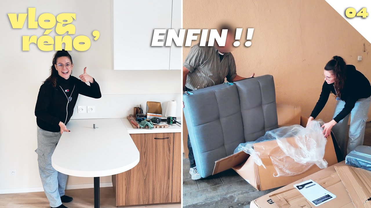 VLOG RÉNO 4・On reçoit tous les meubles 😍