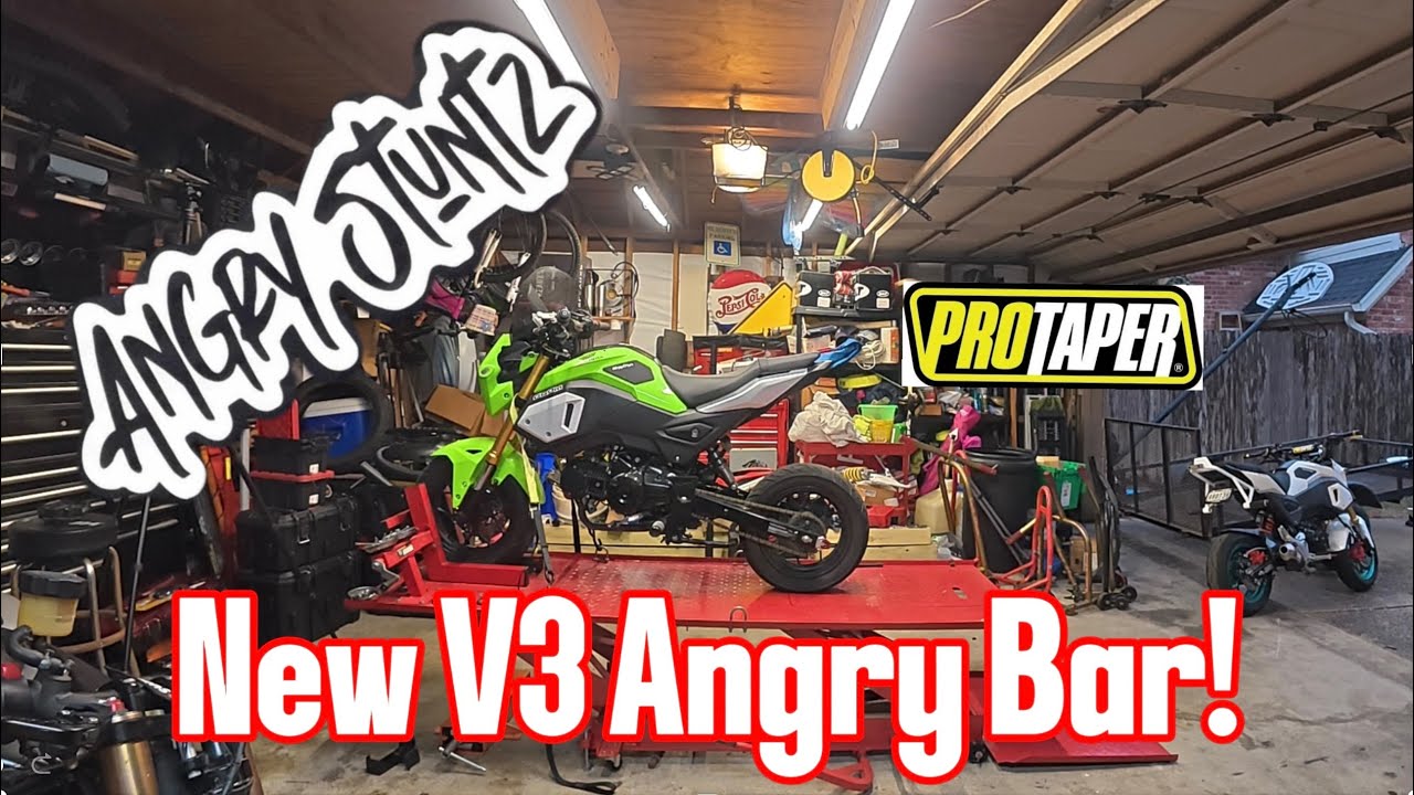 Angry Stuntz V3 Angry bar install on my SF Grom and upper fairing bracket replacement
